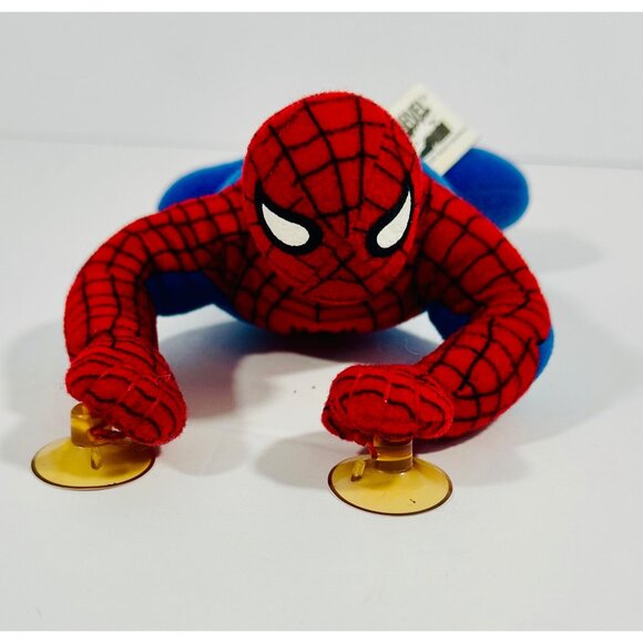 Marvel Spider-Man Superhero Plush With Suction Cups 1999  Kelly Toy 9” - Picture 4 of 10